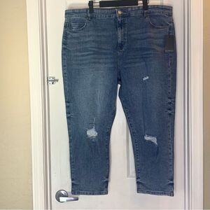 Eloquii Distressed Crop Jeans Size 16G